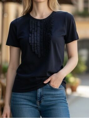 GAP Women's Short Sleeve Tee - Dark Blue